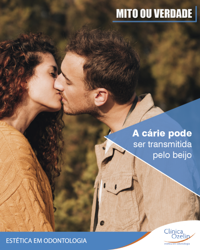 A cárie pode ser transmitida pelo beijo?